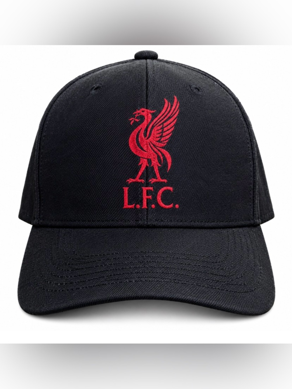 Liverpool Black Hat with Red L.F.C. Crest